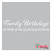 birthday months stencil