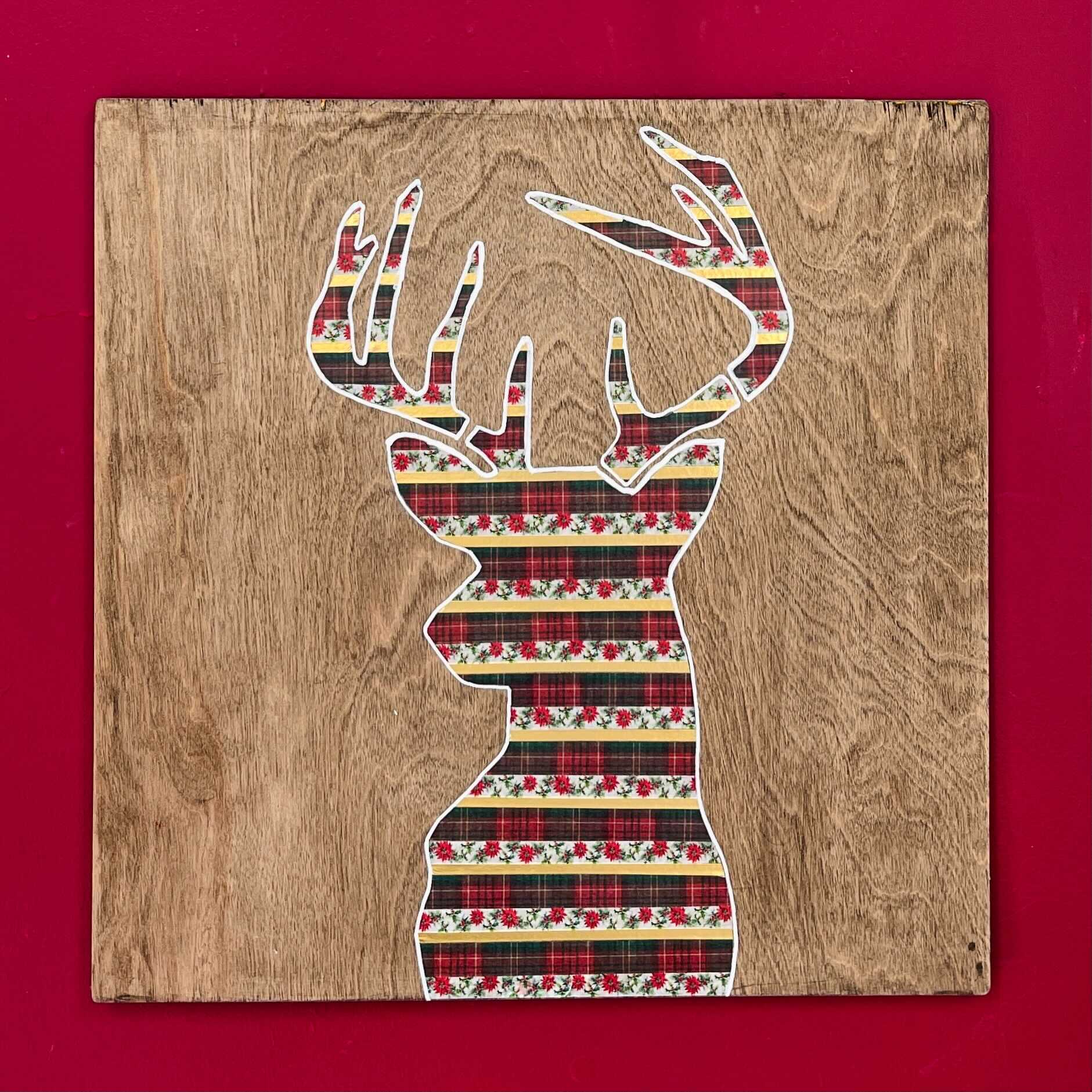 stag head stencil