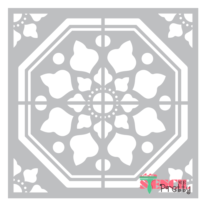 spanish tile stencil