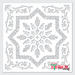 iranian tile stencil