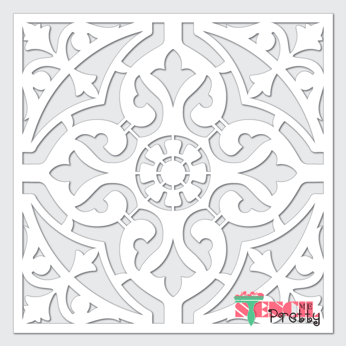 elegant wall stencil