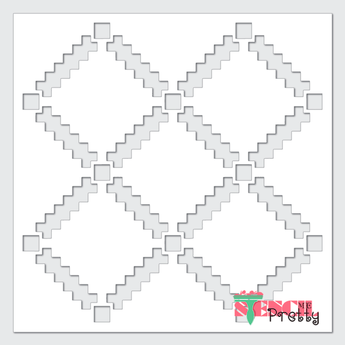 diamond pattern stencil