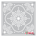 floral tile stencil