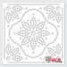floral tile stencil