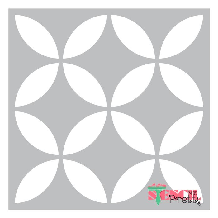 geometric Japan  pattern stencil
