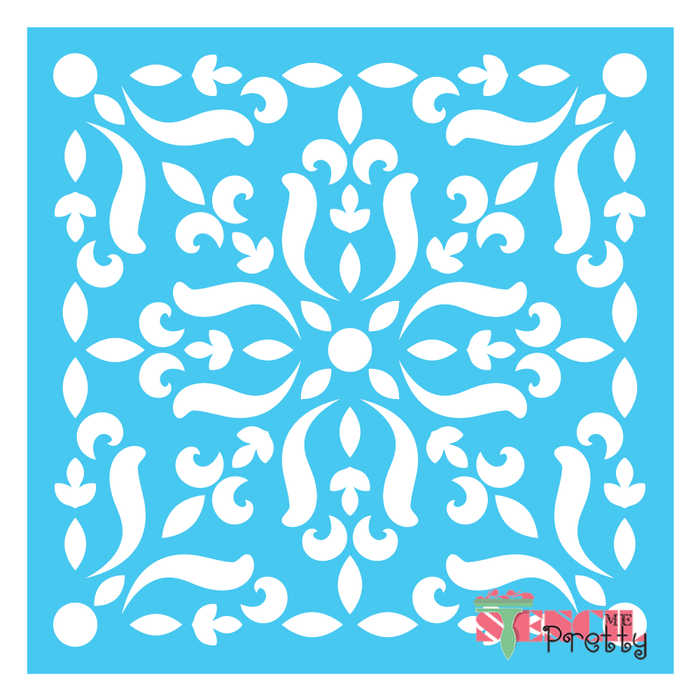 victorian tile stencil