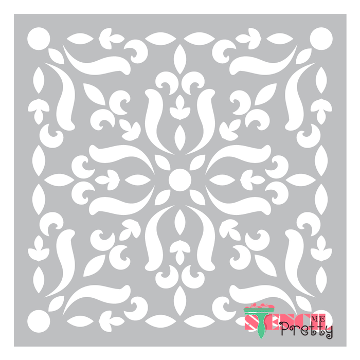 victorian tile stencil