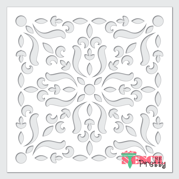 victorian tile stencil