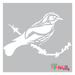 bird on branch stencil