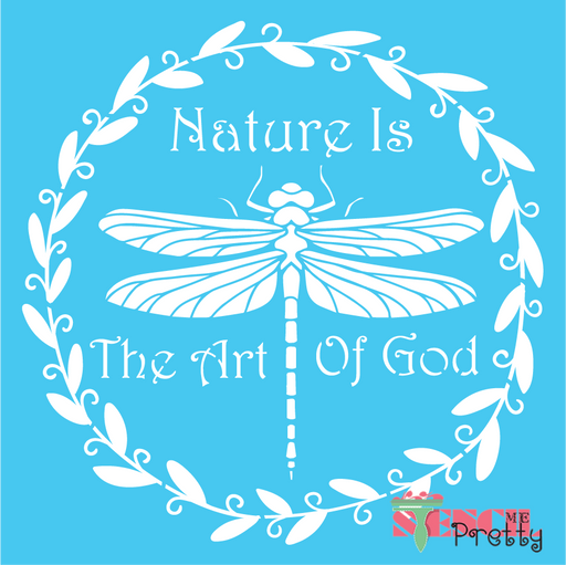 nature is the art of god stencil
