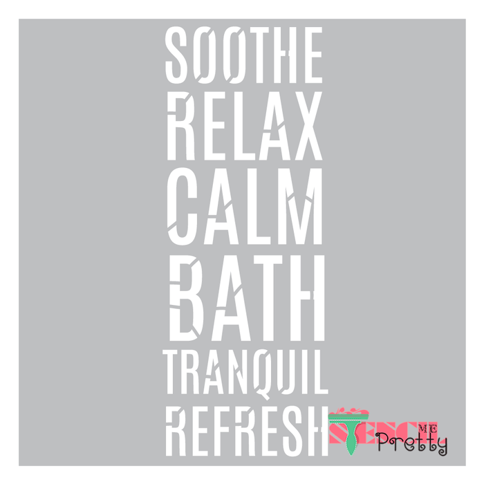 tranquil refresh bath stencil