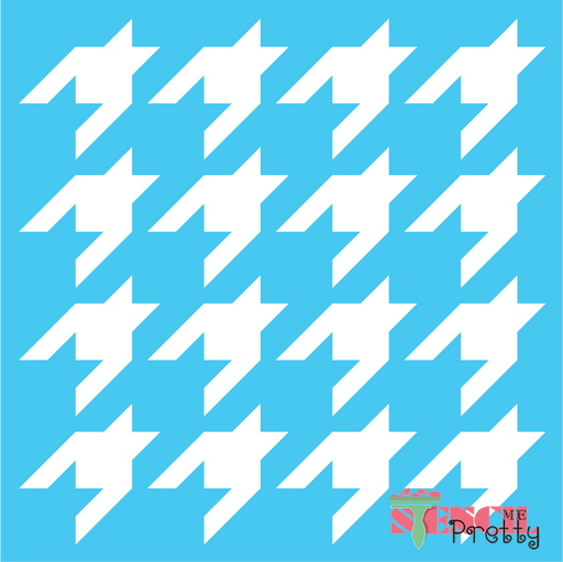 hounds tooth stencil