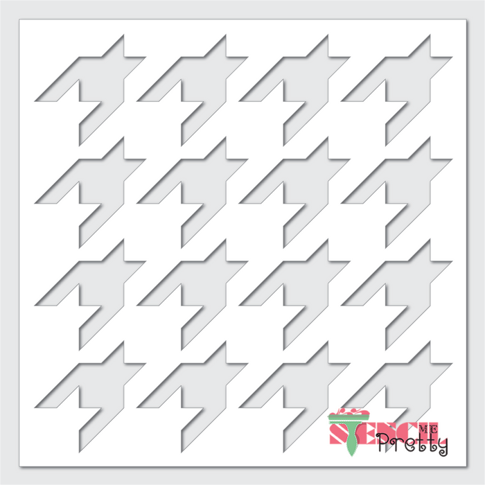 hounds tooth stencil