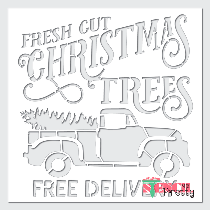 christmas decor stencil