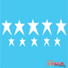 americana stars stencil