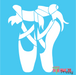ballet shoes stencil