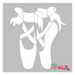 dance shoes stencil