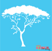 safari tree stencil