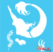 mermaid stencil