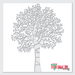 realistic tree stencil