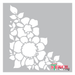 floral corner stencil