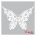 flowery butterfly stencil