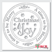Christmas joy stencil