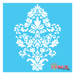 damask accent wall stencil