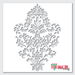 damask accent wall stencil
