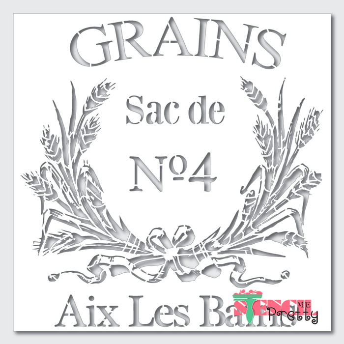 french grain sach stencil