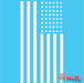 usa flag stencil