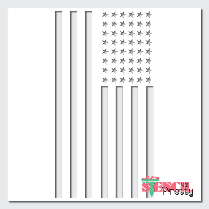 american flag stencil
