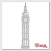 clock tower stencil