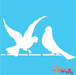 love birds stencil