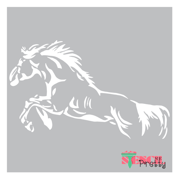 wild mustang stencil