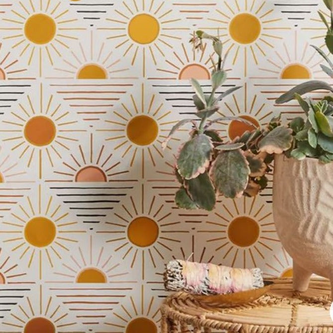sun stencil