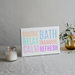 bathroom decor stencil